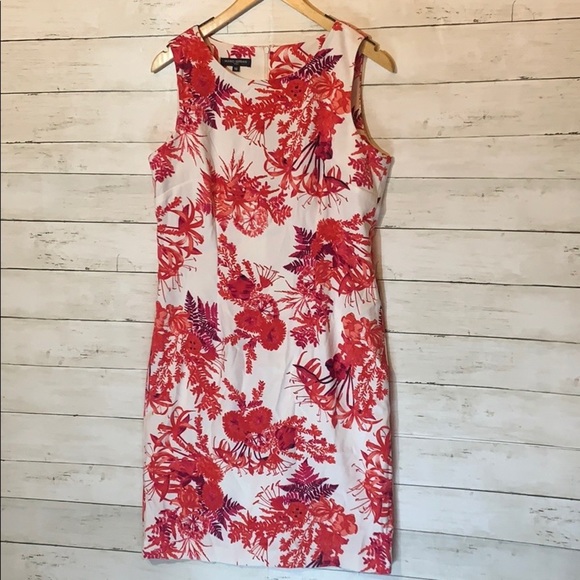 NWT Pink and White Floral print dress - Picture 1 of 6